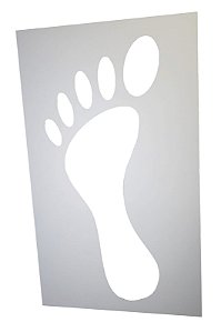 Espelho em Acrílico Formato Pé para Decoração - Podoplus