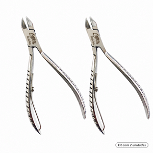 Kit com 2 Alicates Podoplus Corte Reto