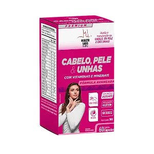 Cabelo Pele Unha 60 cápsulas Health Labs