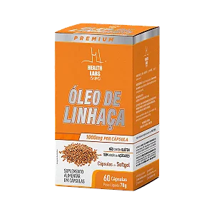 Óleo de Linhaça Health Labs 60 Cápsulas