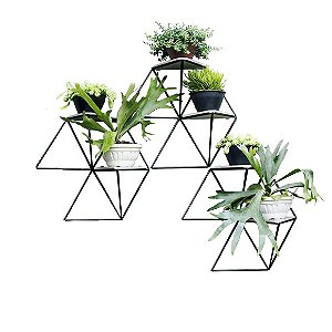 Kit 3 Módulos Hexagonais para Jardim Verticais