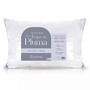 Travesseiro toque de pluma toque macio 400 fios - Lavive