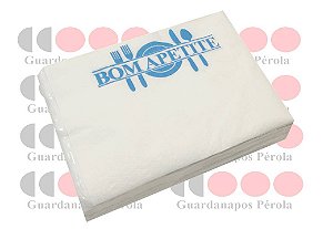 TOALHA DE MESA BOM APETITE MONO IMPRESSA 24X34 PEROLA C/500