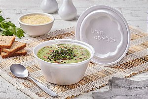 BM-500 POTE TERMICO ISOPOR 141 x 68MM 500ML C/TAMPA BOM APETITE C/100