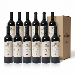 Caixa com 12 Unidades Vinho Bordô Suave Sanber 750ml