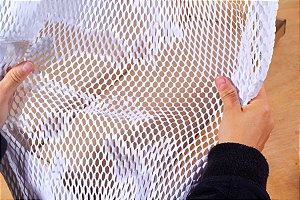 Papel Kraft Colmeia Buzz Branco 5 Folhas 50x50cm