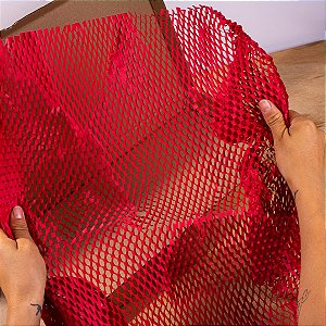 Papel Kraft Colmeia Buzz Vermelho Pequim 5 Folhas 50x50cm