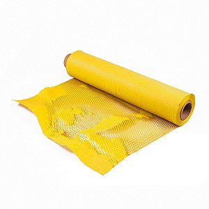 Papel Kraft Colmeia Buzz Amarelo RJ 50cm x 50m rende 80m | REFIL