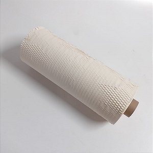 Papel Kraft Colmeia Buzz Creme 38cm x 100m rende 160m | REFIL