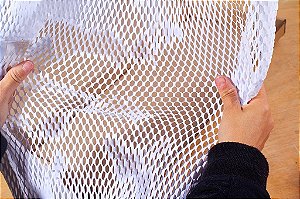 Papel Kraft Colmeia Buzz Branco 100 Folhas 50cmx50cm | Pacote