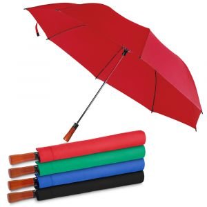 Guarda-chuva com Cabo de madeira e haste de metal + capa protetora