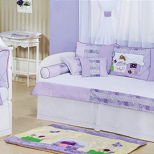 Tapete para Quarto de Bebê Melissa Lilás 01 Peça - Coleção Luxo