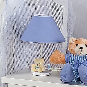 Abajur Para Quarto De Bebê Prince Azul  01 Peça - Coleção Conforto