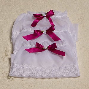 Saquinho Maternidade para Roupinhas Pink 03 Peças
