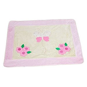 Tapete para Quarto de Bebê Corujinha Rosa 01 Peça - Coleção Luxo