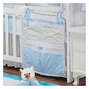 Porta Objetos para Quarto de Bebê King Azul 01 Peça - Coleção Conforto