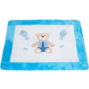 Tapete para Quarto de Bebê Bony Azul  01 Peça - Coleção Luxo