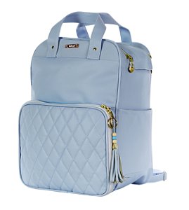 Mochila Maternidade Nylon Azul 01 Peça - Coleção Multifuncional