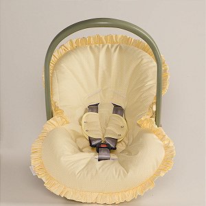 Capa para Bebê Conforto Poá  + Protetor de Cinto 02 Peças