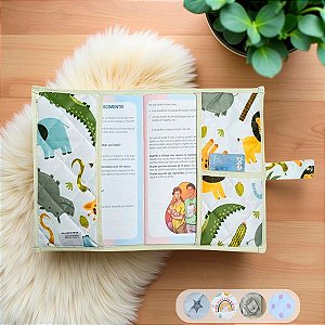 Capa para Caderneta de Vacinação para Bebê Floresta 01 Peça
