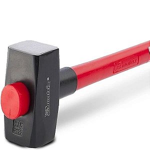 Marreta Quadrada com Cabo de Fibra Emborrachada