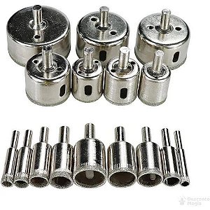 Kit de Brocas Diamantadas 15 peças