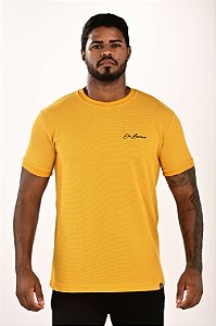 Camisa Tricot Mostarda Escrita Punho