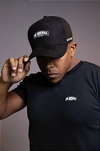 Boné Preto Emborrachado