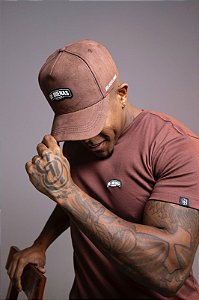 Boné Marrom Emborrachado