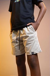 Bermuda Bege Kids De Buenas Sarja Básica