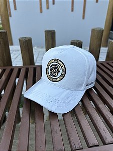 Boné Branco Veludo Circular De Buenas