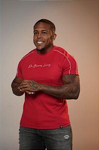 Camisa Vermelha Friso De Buenas