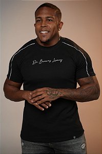 Camisa Preta Friso De Buenas