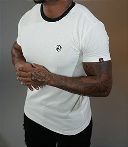 Camisa Off-White Tricot Gola Db Peito