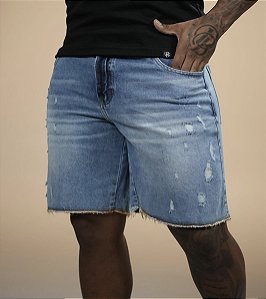Bermuda Jeans Lavagem Clara De Buenas