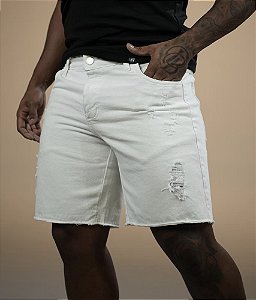 Bermuda Jeans Branca De Buenas