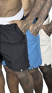 Kit 3 Bermudas Tactel Elastano De Buenas - dia a dia, academia, rolê