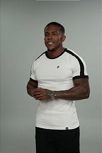 Camisa Off-White Algodão Peruano Pingente Faixa Ombro De Buenas