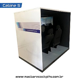 Mac-Cabine S - Simulador de voo Profissional AATD