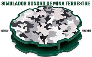 Simulador sonoro de mina terrestre tática para jogos de Airsoft e Milsim