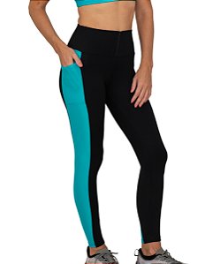 Calça Legging Feminina Cós Alto Roxa - Lithe