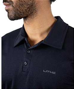 Camiseta Polo Masculina Dry Piquet Premium Preta