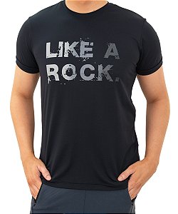 Camiseta Dry Masculina Like a Rock Preta