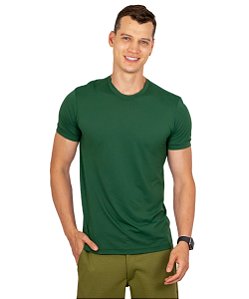 Camiseta Masculina Dry Térmica Musgo