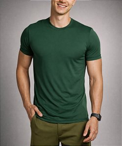 Camiseta Masculina Dry Térmica Musgo