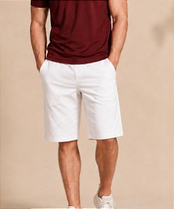 Bermuda Masculina Comfort Branca