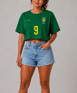 Cropped Oversized Verde Bandeira