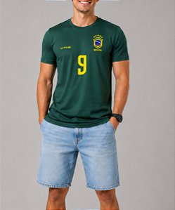 Camiseta Dry Masculina Verde Musgo