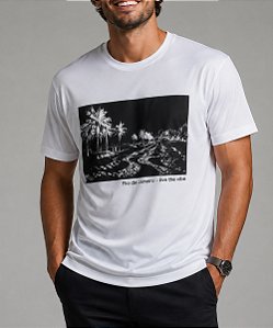 Camiseta Dry Masculina Thermo Branca Rio