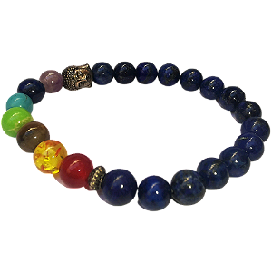 Pulseira 7 chakras Lázuli
